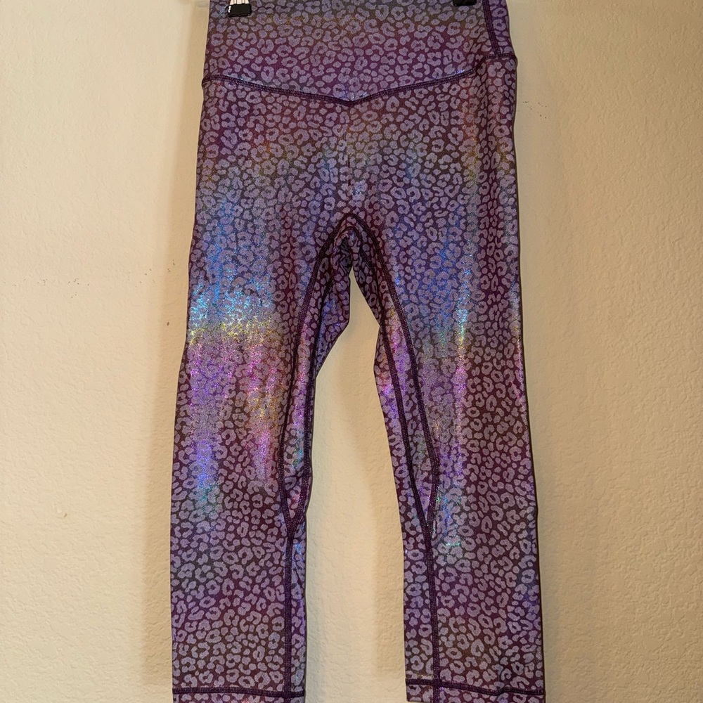 Vibrant Purple Leopard Print Women's Leggings